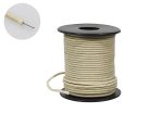 PBW50/WH Boston  USA made (Gavitt) waxed cotton braided push back wire, white, 50 feet