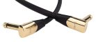 PC-320-10 Boston  flat patch cable, black, 2 x jack metal, 0.10 meter