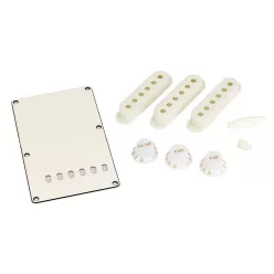   PG0549050 Allparts  accessory kit for Strat, parchment, 3-ply backplate