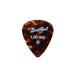   PK-30-H Boston  picks, celluloid, tortoise, standard teardrop model, 24-pack, heavy, 1.00 mm.