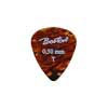 PK-30-T Boston  picks, celluloid, tortoise, standard teardrop model, 24-pack, thin, 0.50 mm.