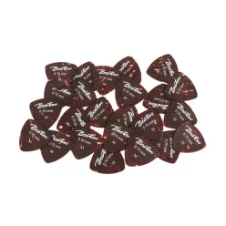   PK-40-M Boston  picks, celluloid, tortoise, standard triangle model, 24-pack, medium, 0.73 mm.
