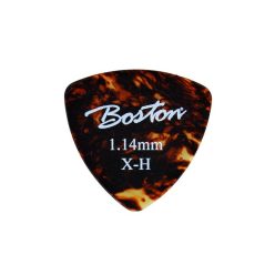   PK-40-XH Boston  picks, celluloid, tortoise, standard triangle model, 24-pack, extra heavy, 1.14 mm.