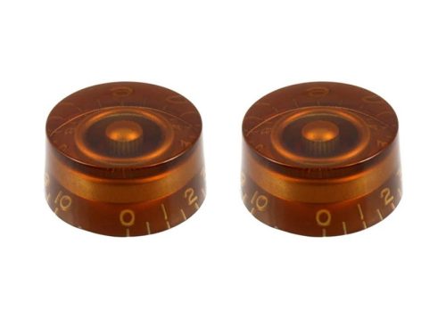 PK0130022 Allparts  speed knobs, vintage style, amber, 2pcs