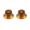 PK0140022 Allparts  bell knobs, vintage style, amber, 2pcs