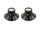 PK0145023 Allparts  amp knobs, black, 2pcs