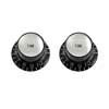 PK0182023 Allparts  reflector knobs, tone, black, 2pcs