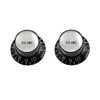 PK0184023 Allparts  reflector knobs, volume, black, 2pcs