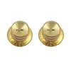 PK0184032 Allparts  reflector knobs, volume, gold, 2pcs