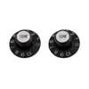 PK3242023 Allparts  tone knobs, Witch Hat style, fits USA split shaft pots, black, 2pcs