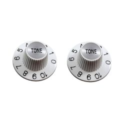   PK3242025 Allparts  tone knobs, Witch Hat style, fits USA split shaft pots, white, 2pcs