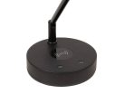 PLM-1000-BK Boston  piano LED lamp T--shape with wireless charger in lamp base, black aluminium housing, incl. PSU