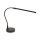 PLM-280-BK Boston  piano LED lamp L-shape with wireless charger in lamp base, black aluminium housing, incl. PSU