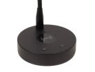 PLM-280-BK Boston  piano LED lamp L-shape with wireless charger in lamp base, black aluminium housing, incl. PSU