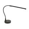 PLM-280-BK Boston  piano LED lamp L-shape with wireless charger in lamp base, black aluminium housing, incl. PSU