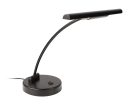 PLM-600-BK Boston  piano lamp, 2x G4 3W silicone led bulbs, with USB power supply, satin black