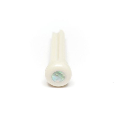 PP-1000-00 Graph Tech TUSQ Presentation style bridge pins, set of 6, white with 4mm paua shell inlay