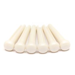   PP-1100-01 Graph Tech TUSQ Traditional style bridge pins, set of 6, white