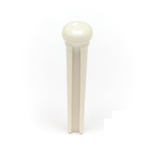 PP-1142-00 Graph Tech TUSQ Traditional style bridge pins, set of 6, white with 2mm mother of pearl inlay