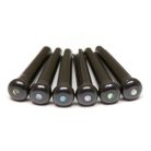 PP-2182-00 Graph Tech TUSQ Traditional style bridge pins, set of 6, black with 2mm paua shell inlay