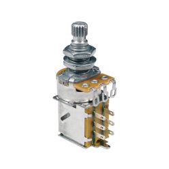   PP-250-B Ultra  250K linear (tone) push-pull potentiometer, 10mm. bushing, M8x0,75 thread, made in Korea