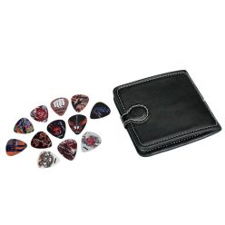   PP-412 Boston  pick pouch, black, PVC, with 12 celluloid picks