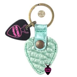   PPC-03/JGR PickPouch Company  genuine Italian leather pick pouch, 351 shape, croco jade green