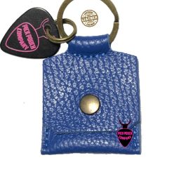   PPC-21/DBU PickPouch Company  genuine Italian leather pick pouch, square shape, dark blue