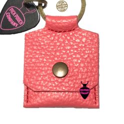   PPC-21/VPK PickPouch Company  genuine Italian leather pick pouch, square shape, vintage pink