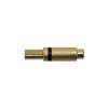 PRCA-30-BK Boston  RCA plug, female, metal black, spring 6,2 mm, gold contacts, 2 pcs black ring