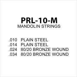   PRL-10-M private label  set mandolin, 80/20 bronze 010-014-w024-w034