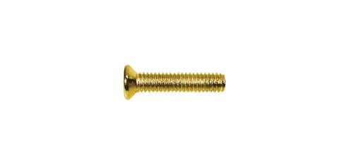 PS-01-GD Boston  pickup bolt, 2,6x12mm, 12pcs, flat countersunk, gold