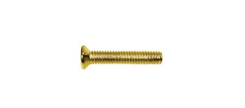 PS-02-GD Boston  pickup bolt, 2,6x14mm, 12pcs, flat countersunk, gold