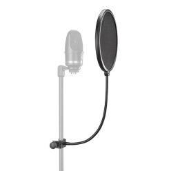 PS-20a Neumann  pop screen with tube clamp, 20 cm, black