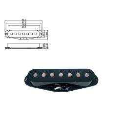   PU-19-BK Boston  pickup single coil Stallion 7-string, vintage alnico, black