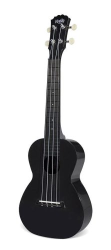 PUC-20-BK Korala  concert ukulele polycarbonate, back with acoustic chambers, black