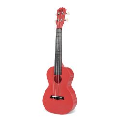   PUC-20-RD Korala  concert ukulele polycarbonate, back with acoustic chambers, light red