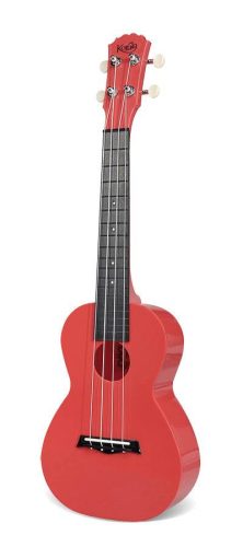 PUC-20-RD Korala  concert ukulele polycarbonate, back with acoustic chambers, light red