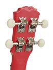 PUC-20-RD Korala  concert ukulele polycarbonate, back with acoustic chambers, light red