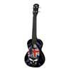 PUC-30-004 Korala Poly Ukes concert ukulele polycarbonate, back with acoustic chambers, skull with union jack hat