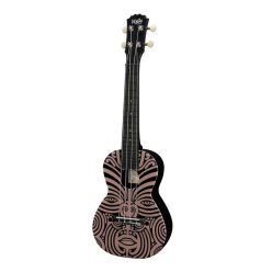   PUC-30-005 Korala Poly Ukes concert ukulele polycarbonate, back with acoustic chambers, gold aztec