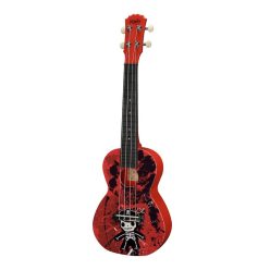   PUC-30-006 Korala Poly Ukes concert ukulele polycarbonate, back with acoustic chambers, junior skeleton