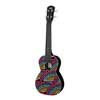 PUC-30-012 Korala Poly Ukes concert ukulele polycarbonate, back with acoustic chambers, rainbow of hearts