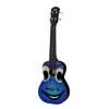 PUC-30-015 Korala Poly Ukes concert ukulele polycarbonate, back with acoustic chambers, blue face