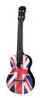 PUC-30-019 Korala Poly Ukes concert ukulele polycarbonate, back with acoustic chambers, UK union jack