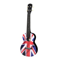   PUC-30-019 Korala Poly Ukes concert ukulele polycarbonate, back with acoustic chambers, UK union jack