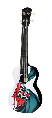 PUC-30-021 Korala Poly Ukes concert ukulele polycarbonate, back with acoustic chambers, Welsh dragon