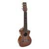 PUG-40-DBR Korala Poly Ukes guitarlele polycarbonate, back with acoustic chambers, dark brown