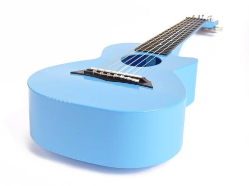 PUG-40-LBU Korala Poly Ukes guitarlele polycarbonate, back with acoustic chambers, light blue