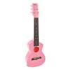 PUG-40-PK Korala Poly Ukes guitarlele polycarbonate, back with acoustic chambers, pink